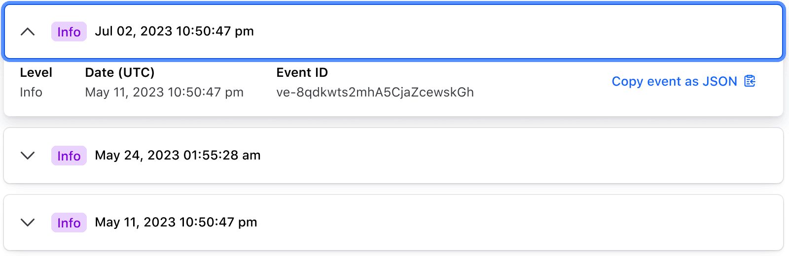 Keyboard accordion navigation example